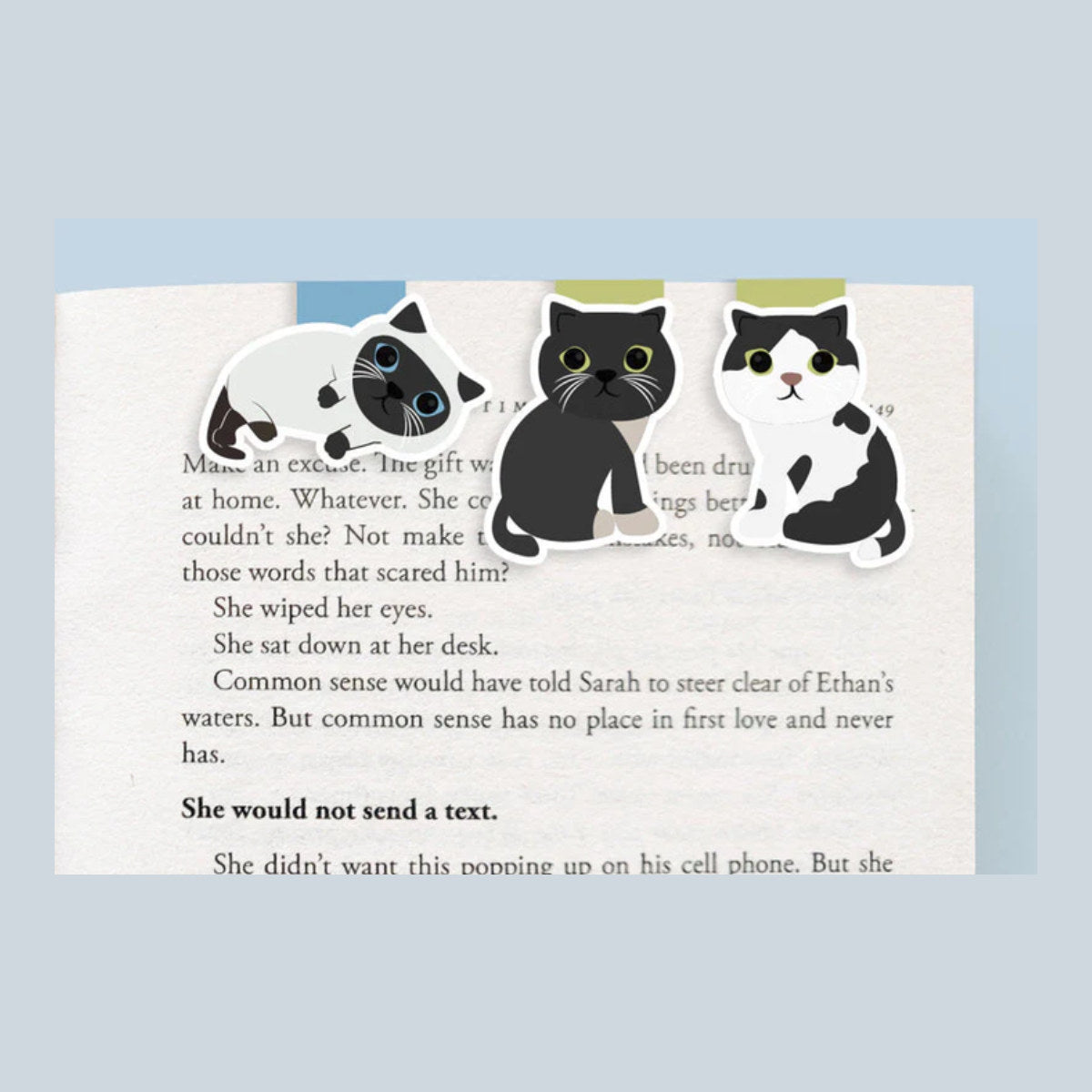 Craftedvan | Black + White Cats Mini Bookmarks