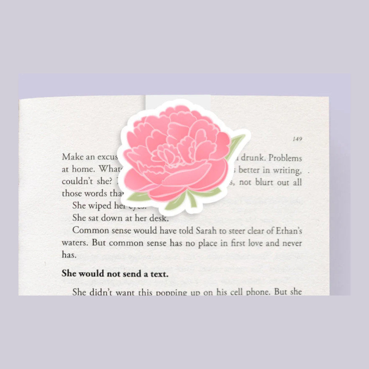 Craftedvan | Peony Jumbo Bookmark